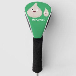 Funda Para Palo De Golf Ilustracion vegetal de personalizado de ajo dulce
