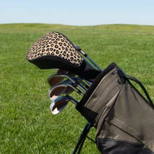 Funda Para Palo De Golf Impresión animal, leopardo marrón, puntos de chita