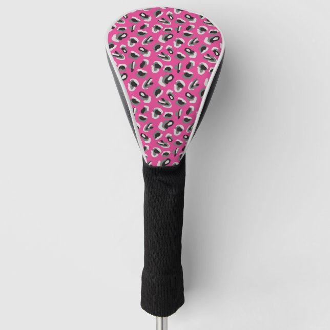 Funda Para Palo De Golf Impresión/Camo de animales rosados (Anverso)