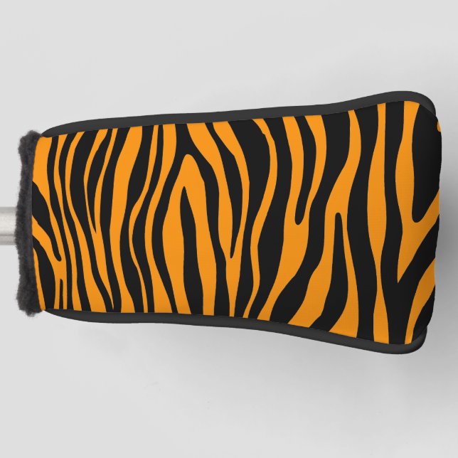 Funda Para Palo De Golf Impresión de cebra Naranja Princeton (Anverso)