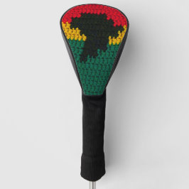 Funda Para Palo De Golf Impresión de crochet del Diseñador Verde Oro Rojo