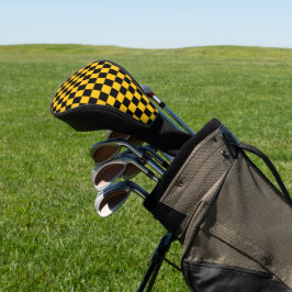 Funda Para Palo De Golf Impresión de cuadros amarillos y negros