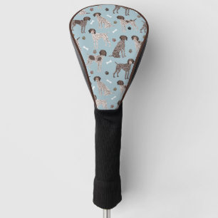 Funda Para Palo De Golf Impresión de hueso de perro puntero y de garra en