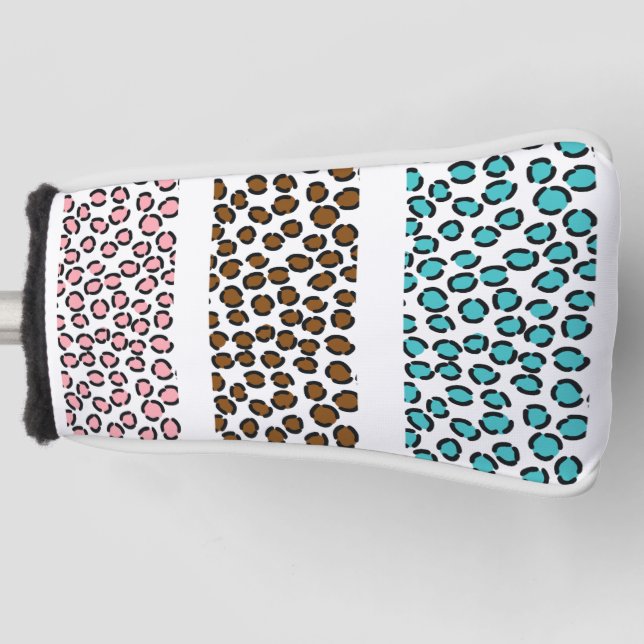 Funda Para Palo De Golf Impresión de leopardo (Anverso)