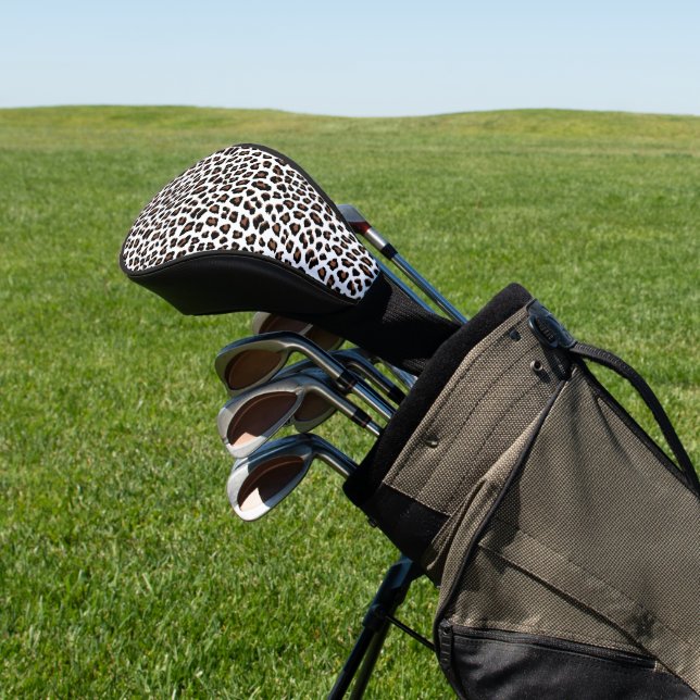 Funda Para Palo De Golf Impresión de leopardo blanco (In Situ)