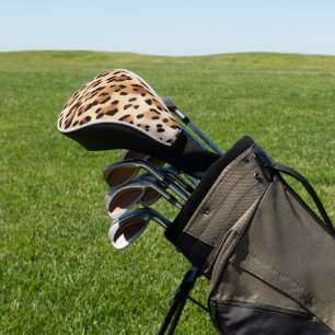 Funda Para Palo De Golf Impresión de leopardo de crema marrón de moda