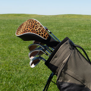 Funda Para Palo De Golf Impresión de Leopardo Dorado negro marrón