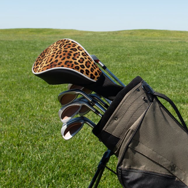 Funda Para Palo De Golf Impresión de Leopardo Dorado negro marrón (In Situ)