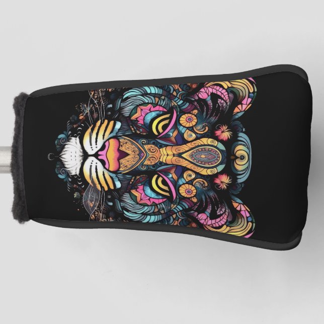 Funda Para Palo De Golf Impresionante cabeza de tigre (Anverso)