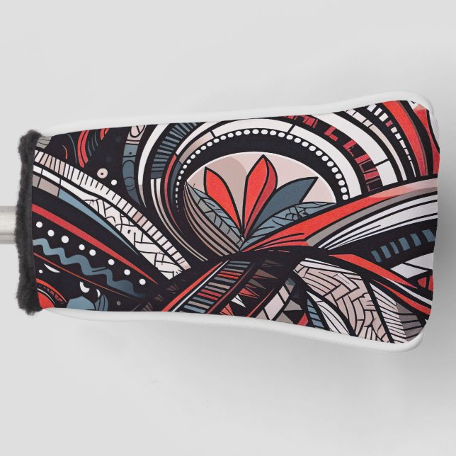 Funda Para Palo De Golf Impresiones tribales (Anverso)