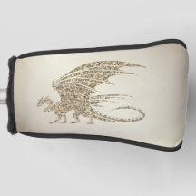 Incríble Dragón Mosaico Dorado