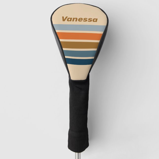 Funda Para Palo De Golf Indigo Horizon Across Striping with Name (Anverso)