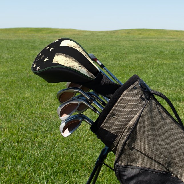 Funda Para Palo De Golf Industrial Military American Flag Desert Sepia (In Situ)