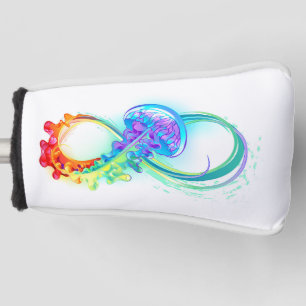 Funda Para Palo De Golf Infinidad con las medusas del arcoiris
