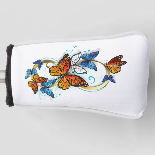 Funda Para Palo De Golf Infinidad de Mariposas Monarca (Anverso)