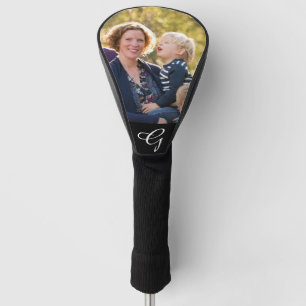 Funda Para Palo De Golf Inicial moderna de la escritura del monograma de