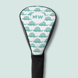 Funda Para Palo De Golf Iniciales de Dinosaur Stegosaurus