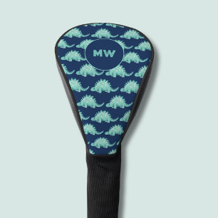 Funda Para Palo De Golf Iniciales de Dinosaurio Stegosaurus