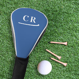 Funda Para Palo De Golf Iniciales de Monograma de Golfista Personalizado A