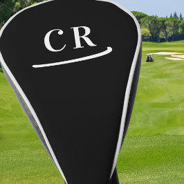 Funda Para Palo De Golf Iniciales de monograma de golfista personalizado m