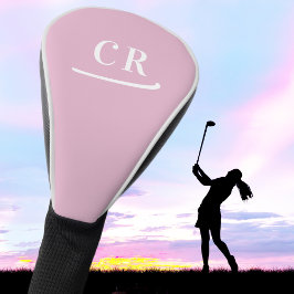 Funda Para Palo De Golf Iniciales de Monograma de Golfista Personalizado P