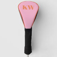 Funda Para Palo De Golf Iniciales de monograma modernas personalizadas en 