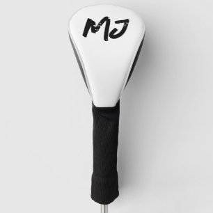 Funda Para Palo De Golf Iniciales Grunge personalizadas Monograma moderno