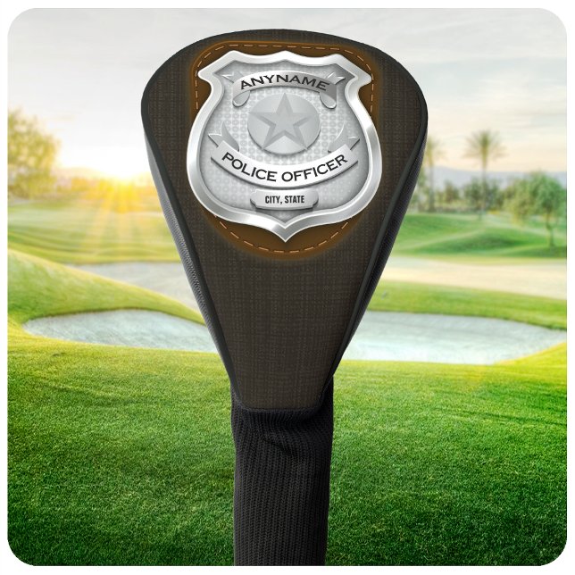 Funda Para Palo De Golf Insignia de NOMBRE de policía de sheriff (Subido por el creador)
