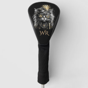 Funda Para Palo De Golf Insignia impresionante de gato steampunk