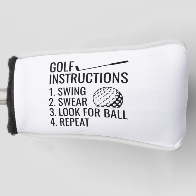 Funda Para Palo De Golf Instrucciones de Golf (Anverso)