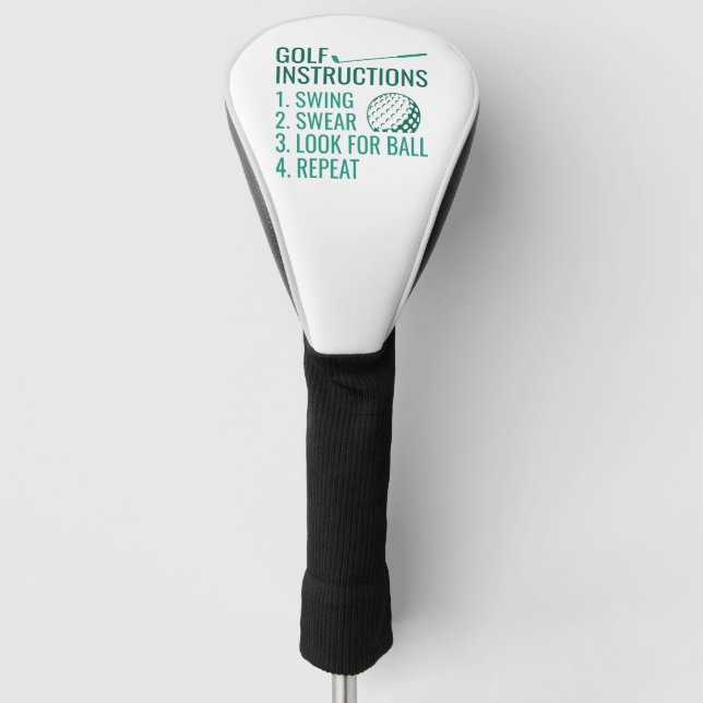 Funda Para Palo De Golf Instrucciones de golf (Anverso)