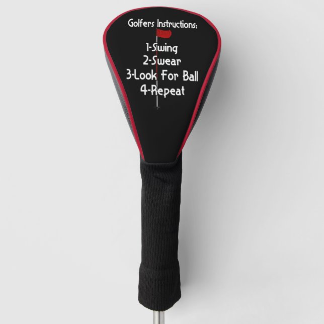 Funda Para Palo De Golf Instrucciones de Golfers (Anverso)