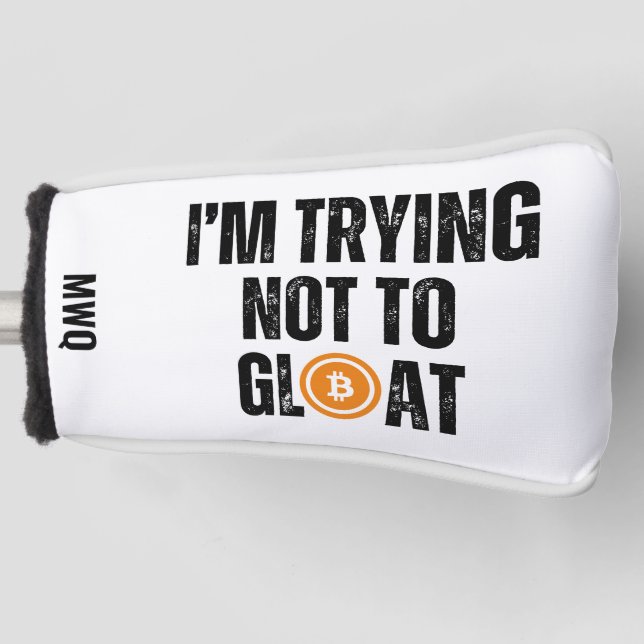 Funda Para Palo De Golf Inversor de bitcoin que estoy intentando no regode (Anverso)
