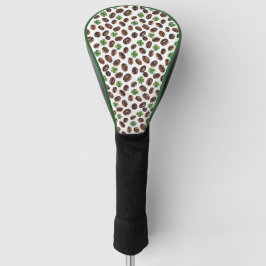 Funda Para Palo De Golf Irish Coffee Beans and Shamrocks Funny Design