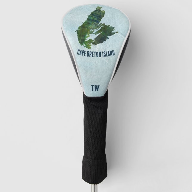 Funda Para Palo De Golf Isla Rustica de Cabo Bretón - Iniciales Personaliz (Anverso)