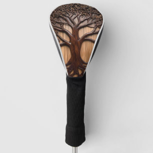 Funda Para Palo De Golf Jacaranda Tree Wood Carving,
