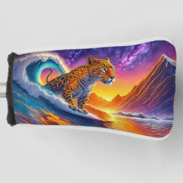 Funda Para Palo De Golf Jaguar En El Diseño De Curl Por Rich AMeN Gill