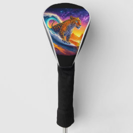 Funda Para Palo De Golf Jaguar En El Diseño De Curl Por Rich AMeN Gill