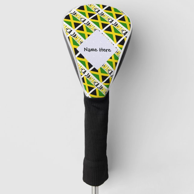 Funda Para Palo De Golf Jamaica: Bandera jamaiquina cubierta personalizada (Anverso)