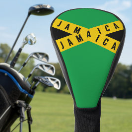 Funda Para Palo De Golf Jamaica Cautela Cinta Oro Verde Bandera Jamaiquina