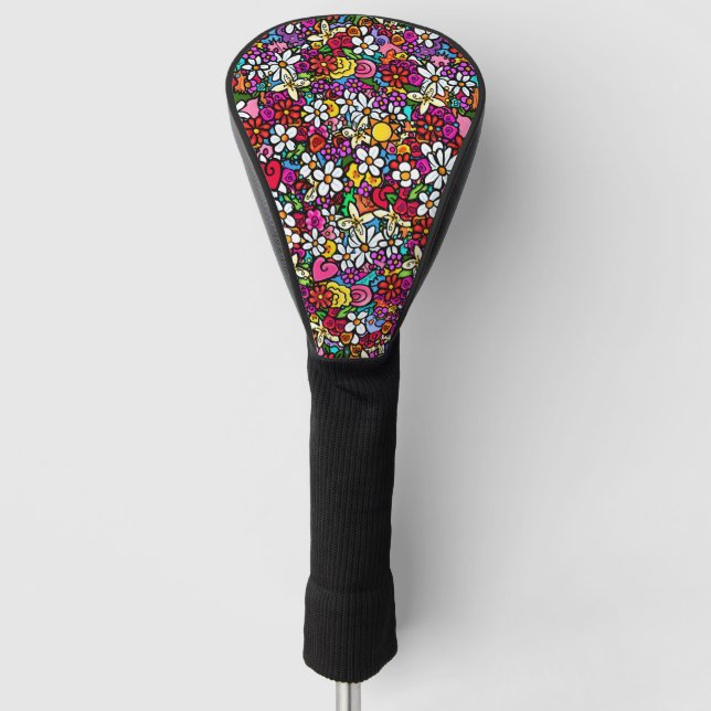 Funda Para Palo De Golf Jardín alegre (Anverso)