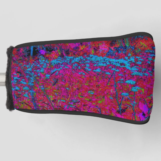 Funda Para Palo De Golf Jardín de Magenta de Flores Psicodélico Lirio Púrp (Anverso)