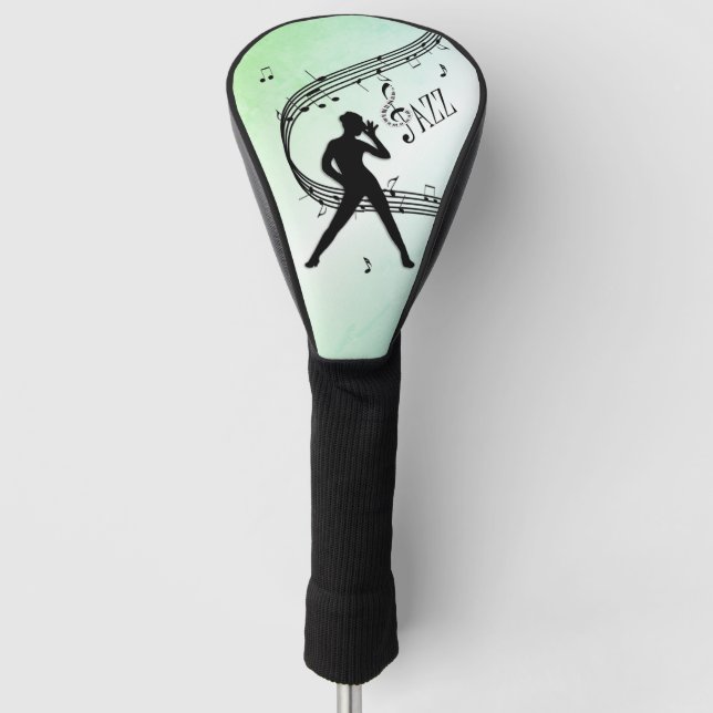 Funda Para Palo De Golf Jazz Dance Green Music (Anverso)