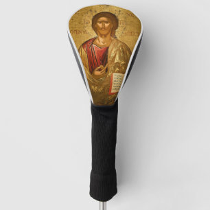 Funda Para Palo De Golf Jesucristo sosteniendo los Evangelios Icono ortodo