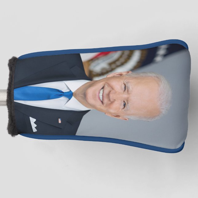 Funda Para Palo De Golf JOE BIDEN Presidente Jugador Cabecera de golf (Anverso)
