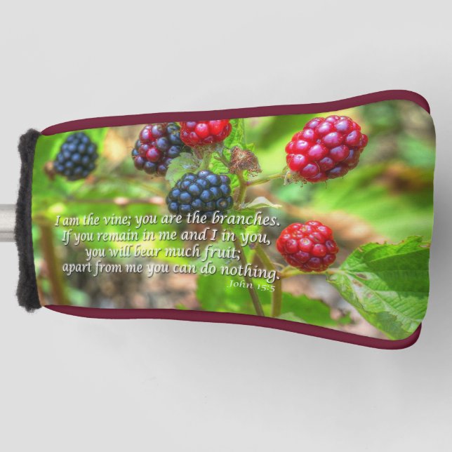 Funda Para Palo De Golf John 15:5 (Anverso)