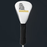 Funda Para Palo De Golf Joy Love Latkes Peace Hanukkah Funny Jewish<br><div class="desc">gracioso,  judío,  latke,  regalo,  cumpleaños,  chanukah,  judío,  vacaciones,  menorah</div>