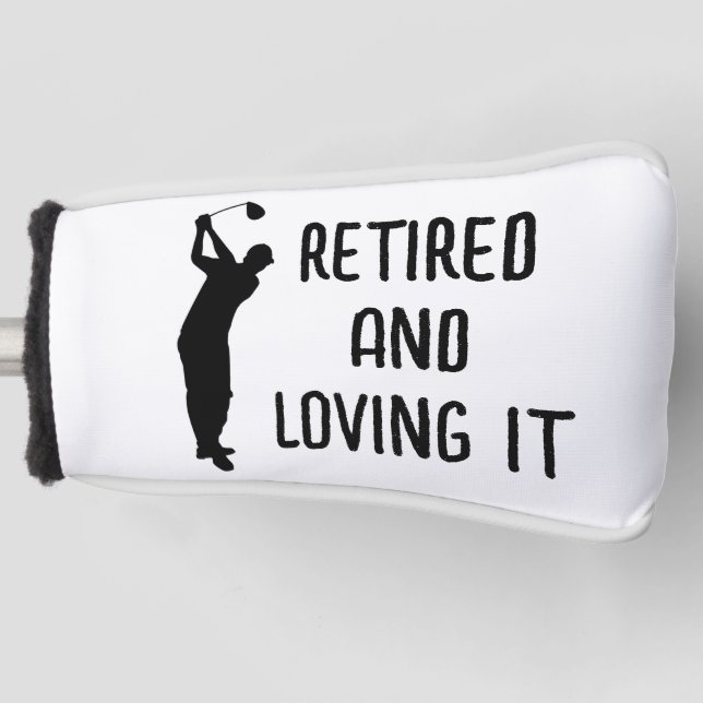 Funda Para Palo De Golf Jubilación Golfer Cumpleaños jubilado feliz jubila (Anverso)