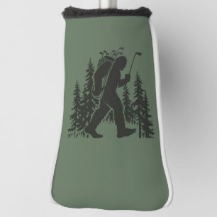 Funda Para Palo De Golf Jugador de Golf Bigfoot Árbol Divertido Sasquatch 