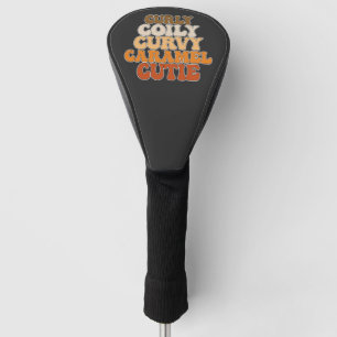 Funda Para Palo De Golf Juneteenth Rizado Enrollado Curvo Caramelo Cuti